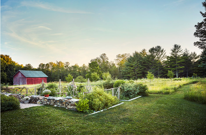 Page Dickey's cutting garden at Church House.